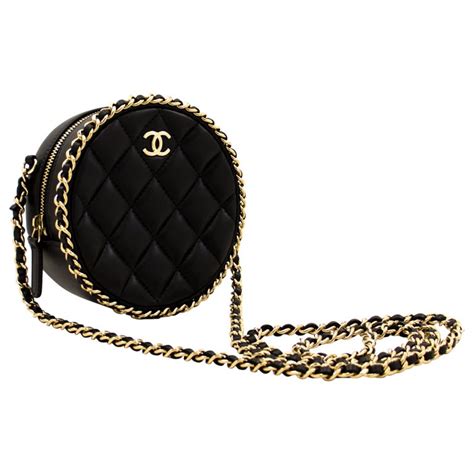 chanel bag with circle handle|Chanel small chain bag.